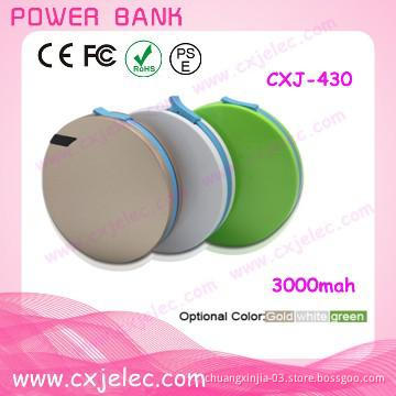 3000mah power bank Lithium polymer Battery external battery pack